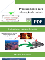 Aula - Processamento Obtenção de Metais