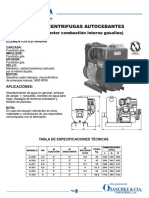 Catálogo Motobombas Gasolina BOMBAGUA