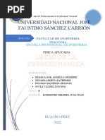 Informe de Fisica Aplicada Leyes de La Termodinamica