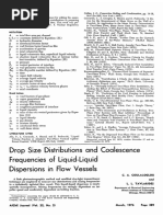 Drop Size Distributions and Coalescence Frequencies of Liquid-Liquid Dispersions in Flow Vessels