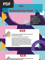 KER Kerala Education Rules: Suraj P. S Assistant Professor H. M Training College Randarkkara