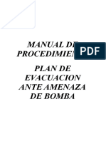 Manual de Procedimiento Plan de Evacuacion Ante Amenaza de B