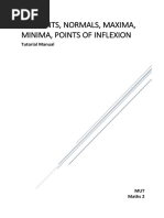 Tangents, Normals, Maxima, Minima, Points of Inflexion