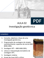 AULA 02 - Investigação Geotécnica