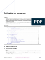 Intégration Sur Un Segment