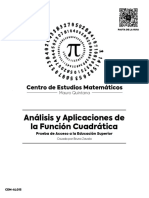 Ejercitación Análisis y Aplicaciones de La Función Cuadrática