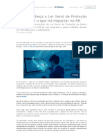 LGPD - Conheça A Lei Geral de Proteção de Dados e o Que Irá Impactar No RH