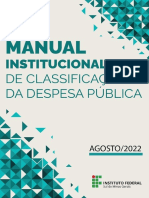 Manual de Classificação de Despesas - IfAL