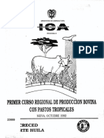 Primer Curso Regional de Produccion Bovina Con Pastos Tropicales