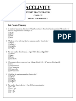 Class 11 - Chemistry - WPP 1