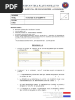 Evaluación Quimestral de Educación para La Ciudadanía 2