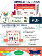 EMS Workshop - Development of Tablet Dosage Form