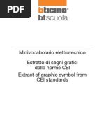 Minivocabolario Elettrotecnico - Estratto Di Segni Grafici Dalle Norme CEI