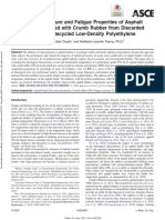 Low-Temperature and Fatigue Properties of Asphalt Binders Modified With Crumb Rubber From Discarded Tires and Recycled Low-Density Polyethylene