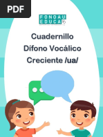 Cuadernillo Dífono Vocálico Creciente Ua