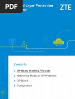 OTN Optical Layer Protection OP Protection 36P