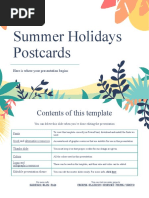 Summer Holidays Postcards by Slidesgo