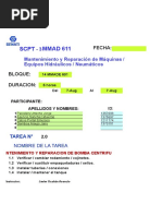 611 T02 Reparación de Bomba Centrífuga - Falta Proceso de Montaje