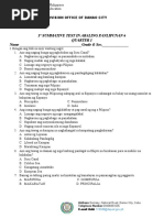 1st Summative Test in AP 6