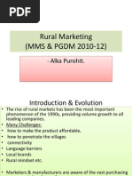 Rural Marketing - MMS & PGDM