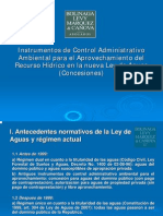 El Aprovechamiento de Las Aguas y Régimen de Concesiones A La Luz de La Declaratoria de Las Aguas Como de Dominio Público, Por Francisco Bolinaga