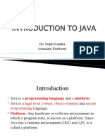 01 Java Introduction To Java