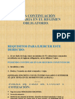 Continuación Voluntaria RO-Incorporación Voluntaria RO-Seguridad Social