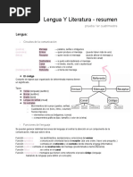 Lengua Y Literatura - Resumen