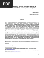 El Rol de La Politica Fiscal en Episodio