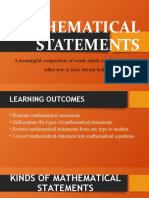 Mathematical Statements