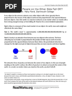 Gravity Article Read Works