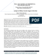 Information Technologies in Military Security Support of The State