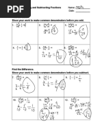 Add Subtract Fractions