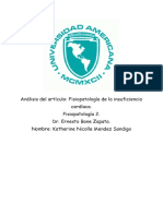 Análisis Del Artículo - Fisiopatología de La Insuficiencia Cardíaca