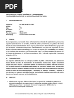 Silabo - Gestión de Operaciones - A - 2023-Ii