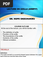 Lecture On Axilla PDF