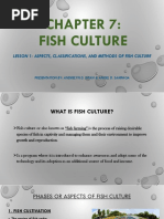 AFA-Chapter 7-Fish Culture-Lesson 1 - DITAN-SAMPAGA