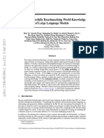 Kola: Carefully Benchmarking World Knowledge of Large Language Models