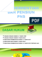 Pemberhentian Dan Pensiun Pns