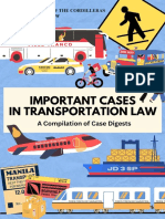 Important Cases in Transportation Law (Midterm Coverage)