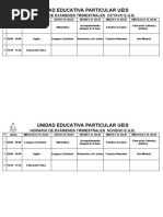 Horario Examenes Primer Trimestre