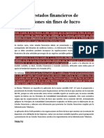 Fasb 117 Estados Financieros de Entidades Sin Fines de Lucro