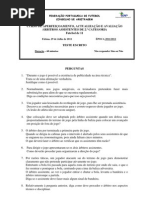 Perguntas e Respostas Do Teste de Inicio de Época para Árbitros Assistentes de 2 Categoria