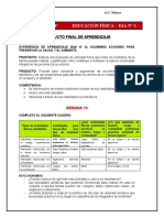 Vii Ciclo - 3° Y 4° Educación Física - Eda #3: Producto Final de Aprendizaje