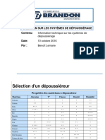 Formation Systèmes de Dépoussiérage