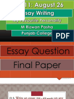 Essay Writing General