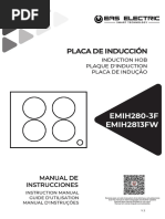 Documentación Técnica B2C - Cocción - Placas de Inducción - EMIH280-3F - EMIH280-3F - Manual - Usuario - #01