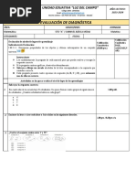 Formato para La Evaluacion Diagnostica 2023-2024