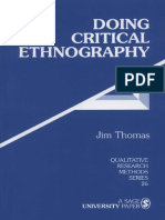 Doing Critical Ethnography by Jim Thomas