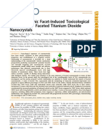 Crystallographic Facet-Induced Toxicological